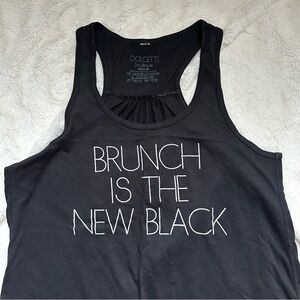 DOLCETTI BOUTIQUE Black Brunch Tank Top medium